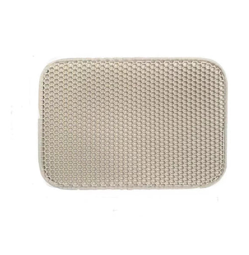 Cat Litter Mat Pet Solid Color Waterproof Cat Litter Mat Easy Clean